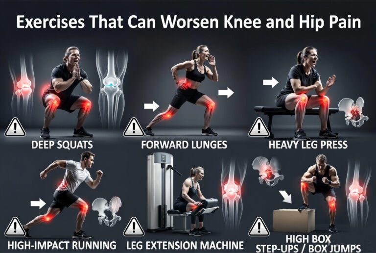 Which Exercises That Can Worsen For Knee and Hip Pain